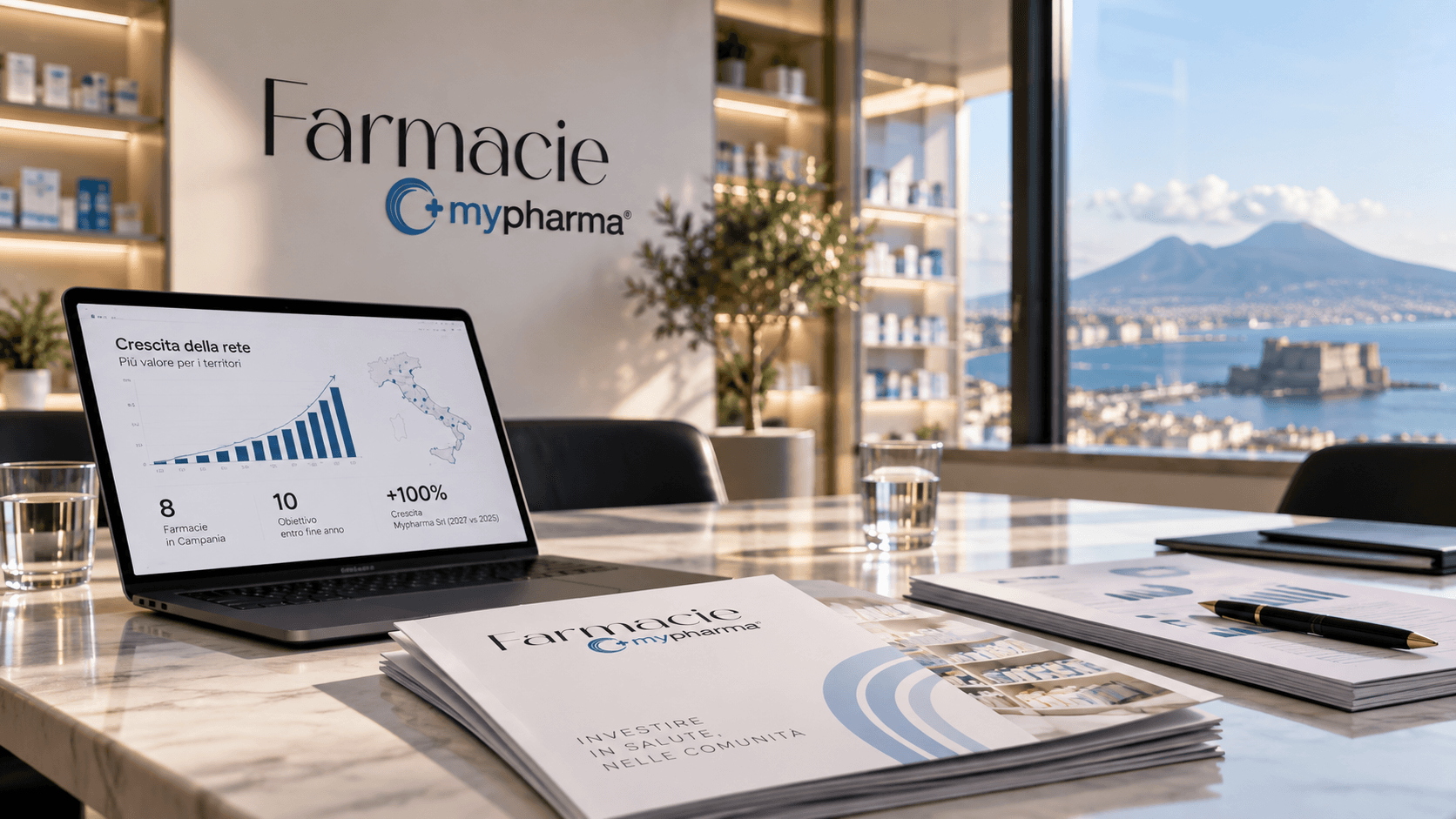 Presentazione corporate Mypharma: crescita della rete e hub sul golfo di Napoli
